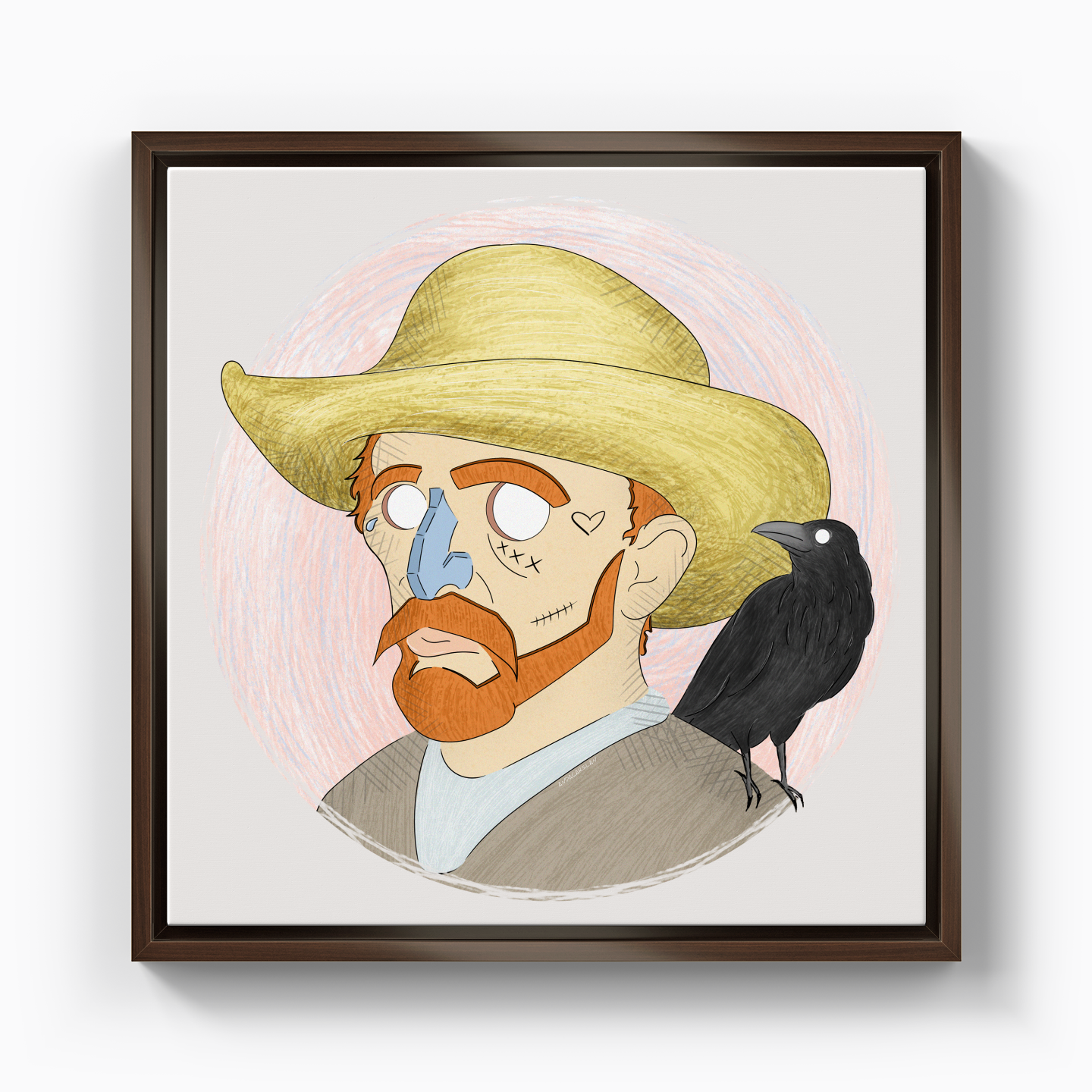 Vincent And His Little Friend - Canvas Print