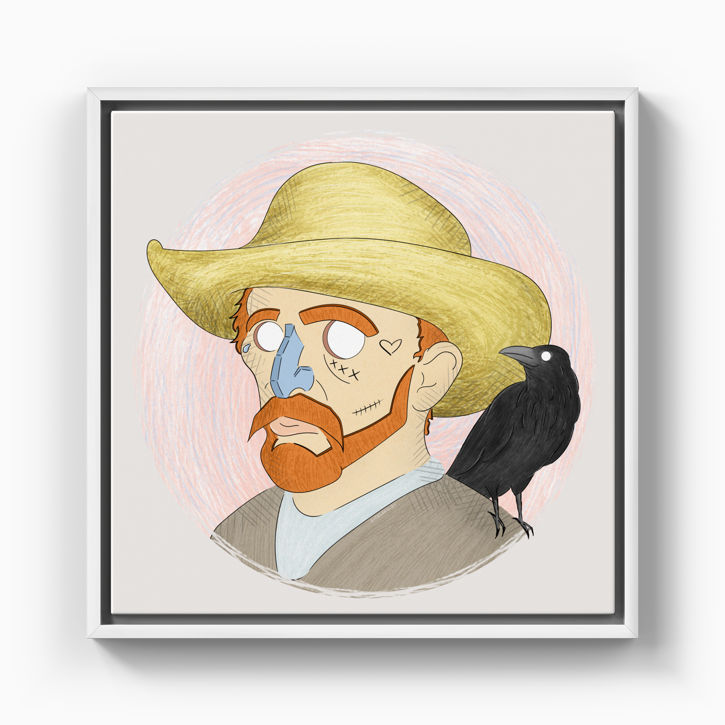 Vincent And His Little Friend - Canvas Print