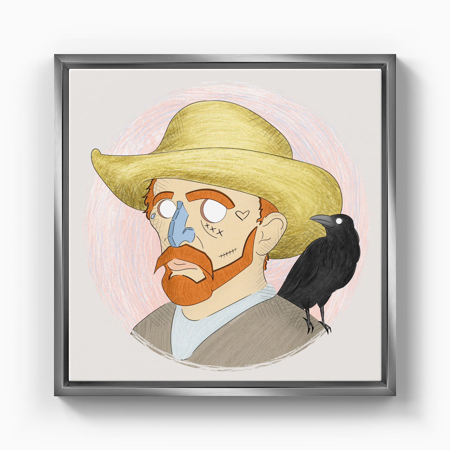 Vincent And His Little Friend - Canvas Print