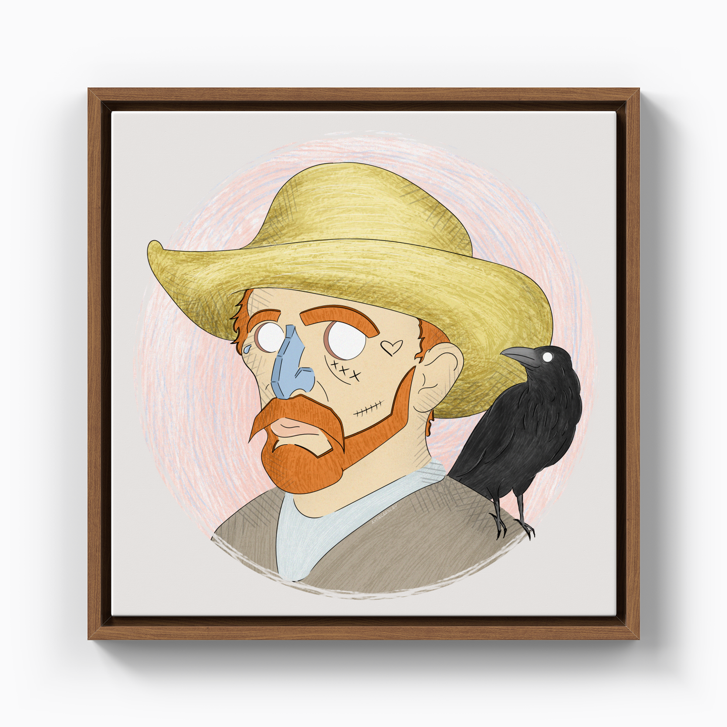 Vincent And His Little Friend - Canvas Print