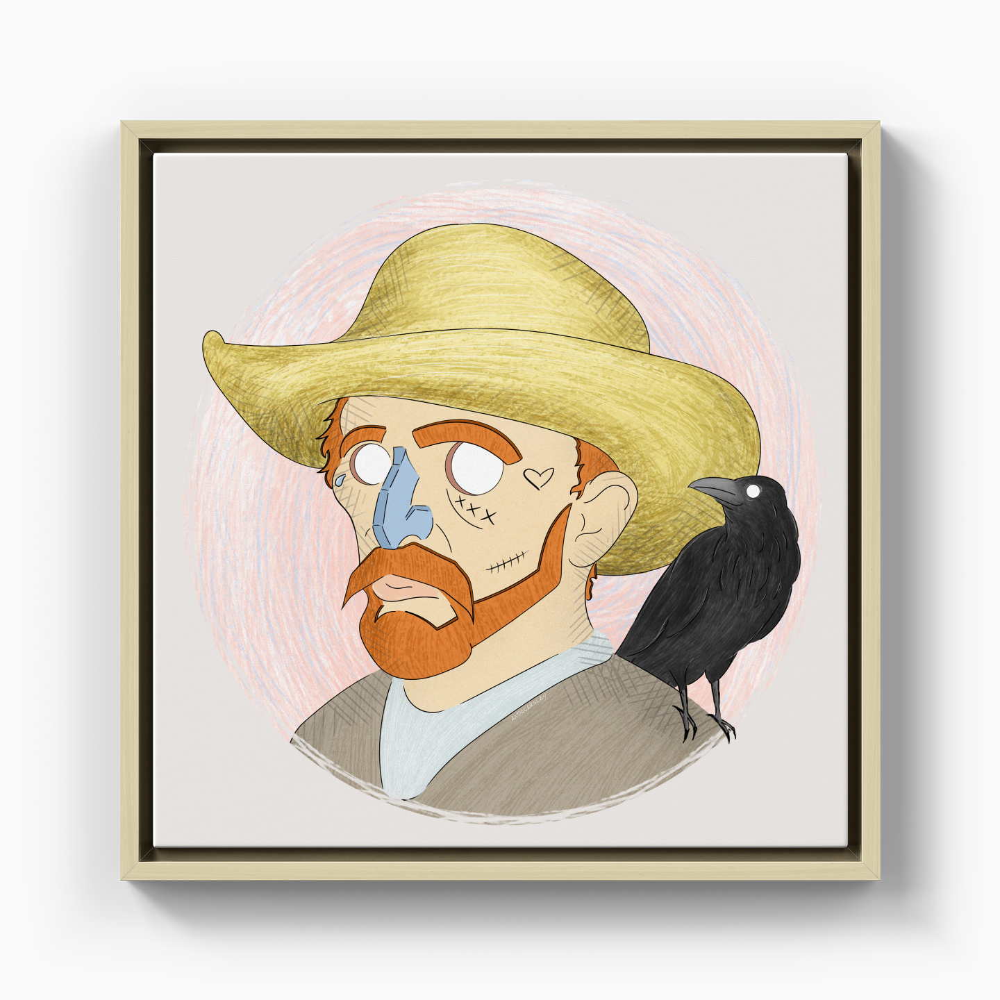 Vincent And His Little Friend - Canvas Print