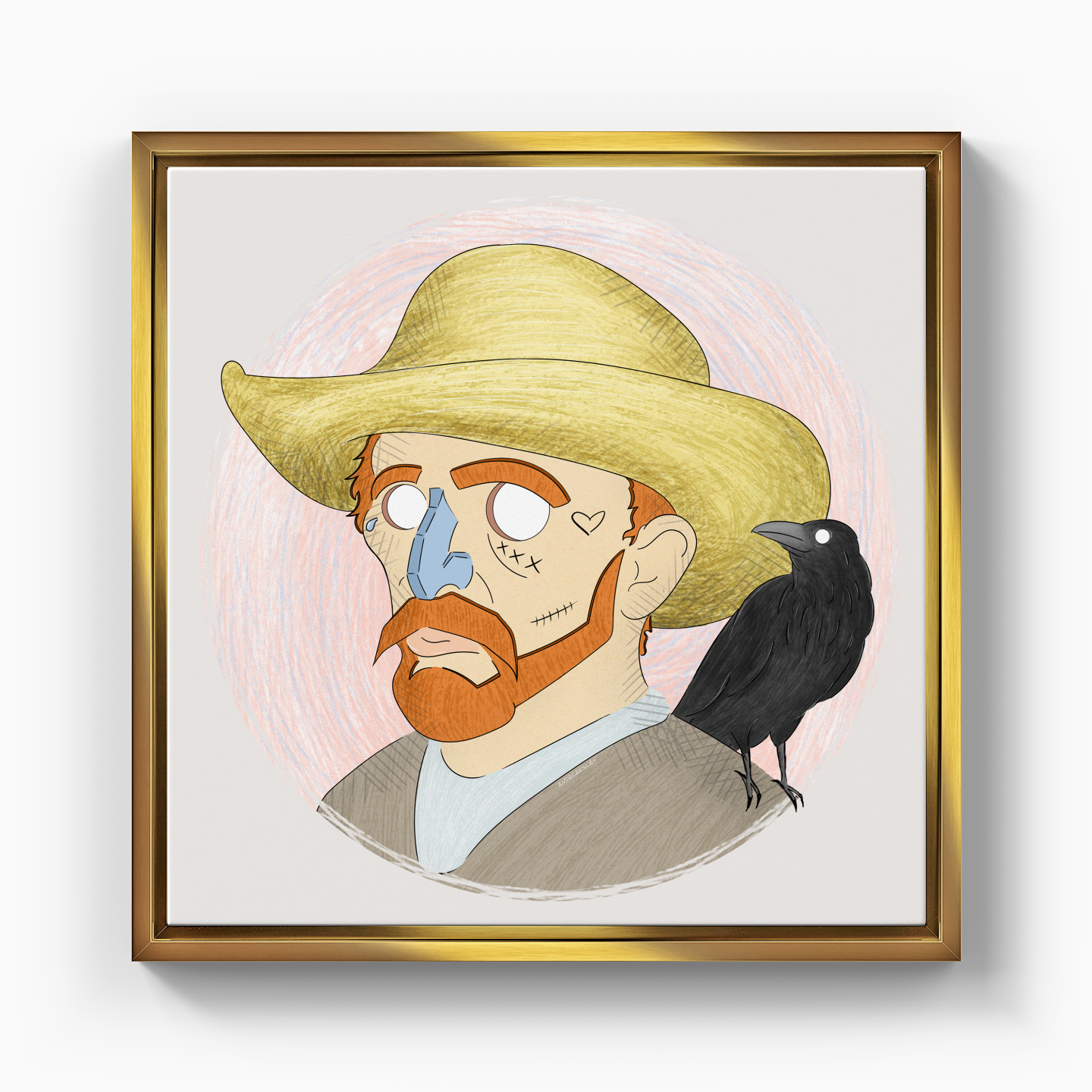 Vincent And His Little Friend - Canvas Print
