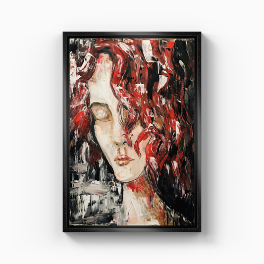 Red haired girl - Canvas Painting