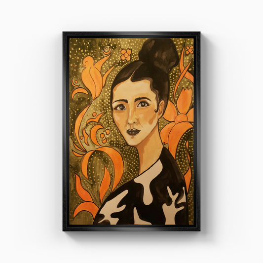 Unhappy woman - Canvas Painting