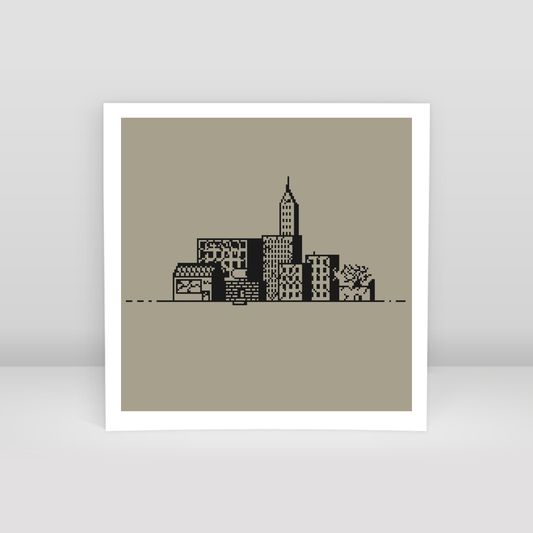 abandoned city - Art Print