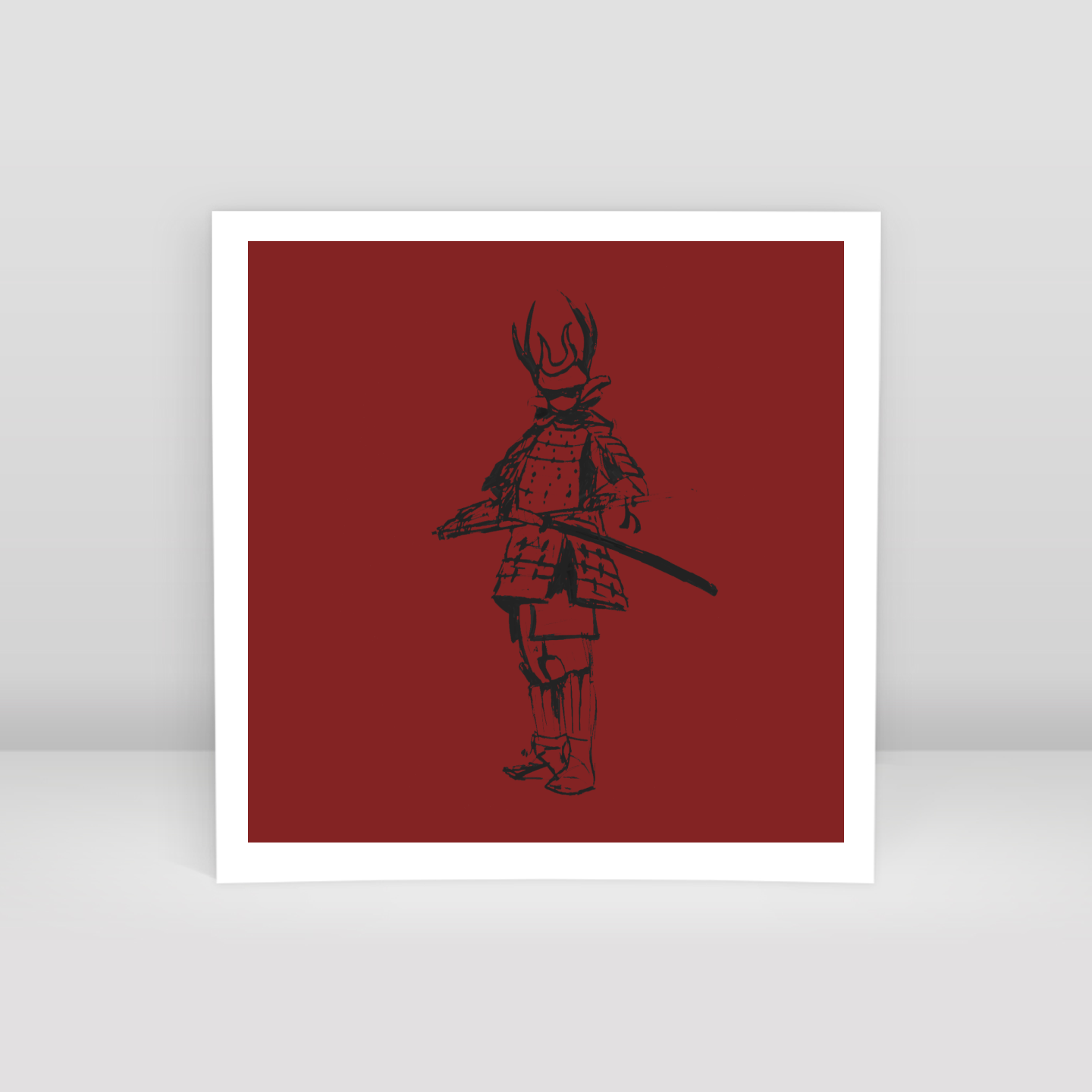 samuray kırmızı - Art Print