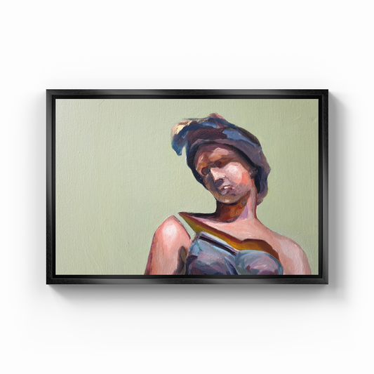 Statue Head - Canvas Print