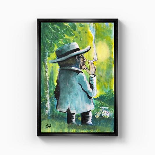 Atatürk at the Forest Farm - Canvas Painting