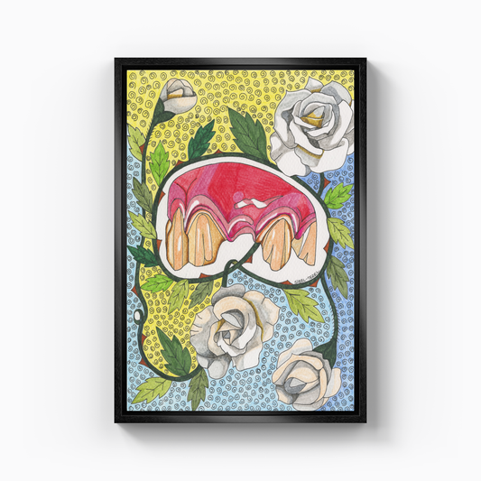 tooth preparation - Canvas Print