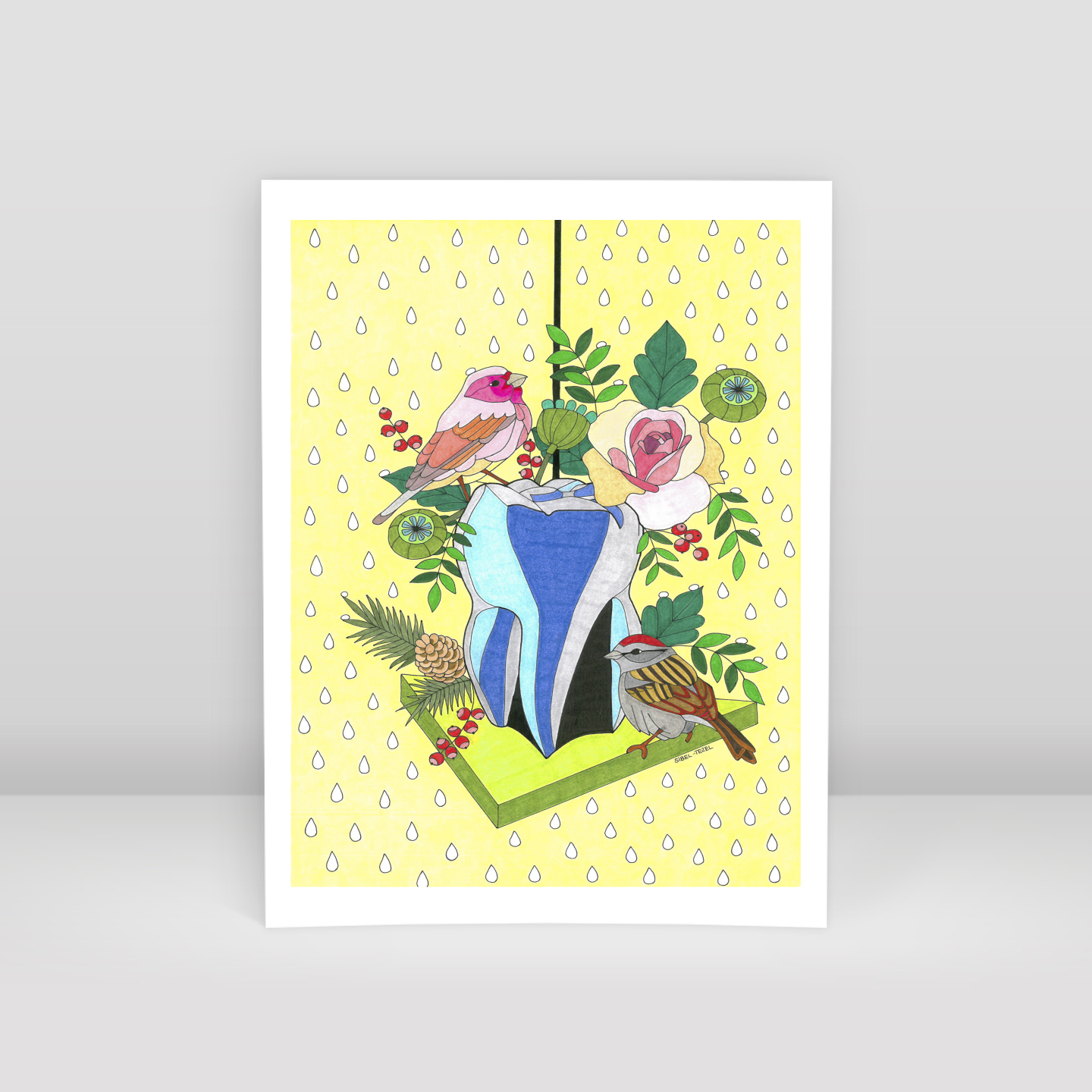 bird house - Art Print
