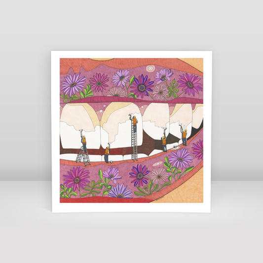 teeth whitening - Art Print