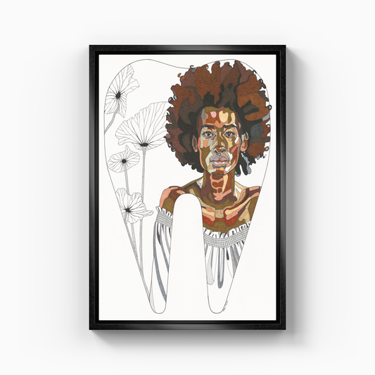 african woman - Kanvas Tablo