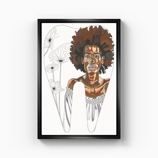 african woman - Canvas Painting