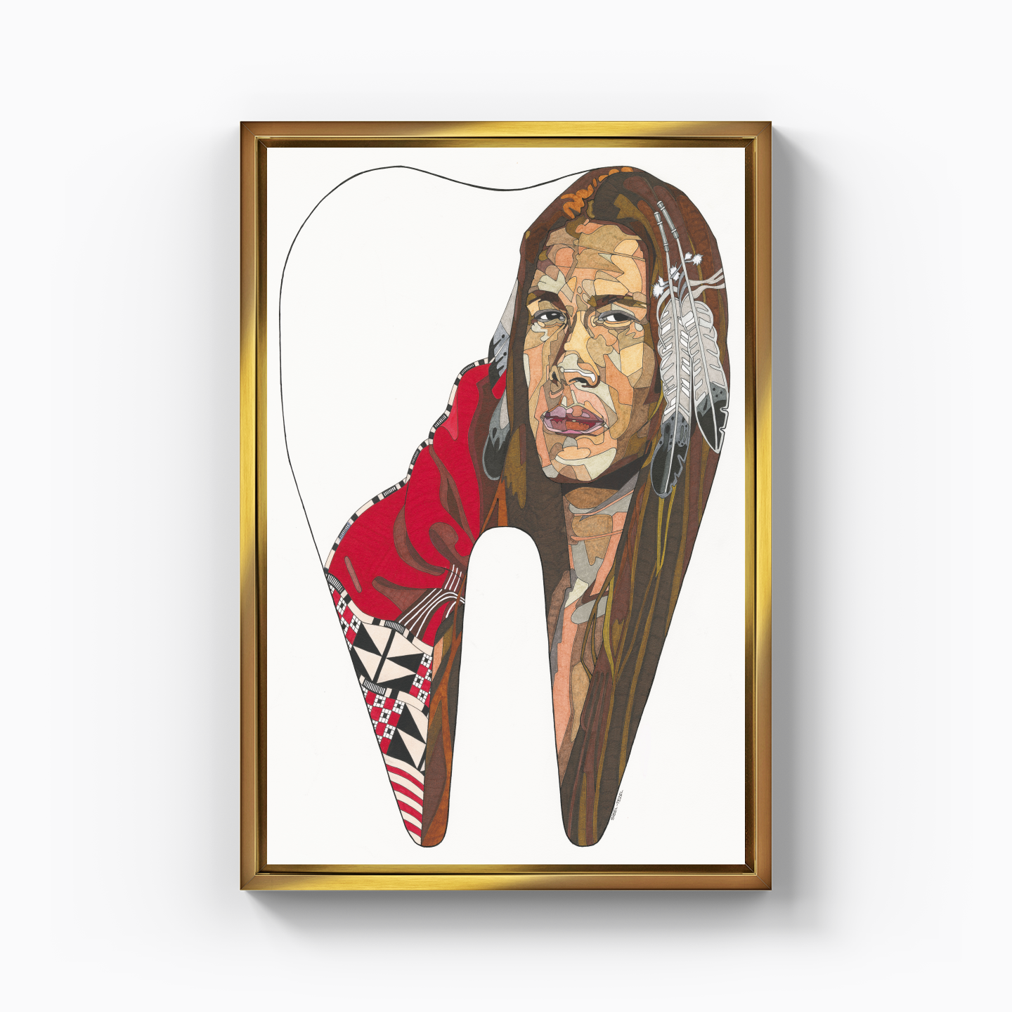 american indian - Canvas Print