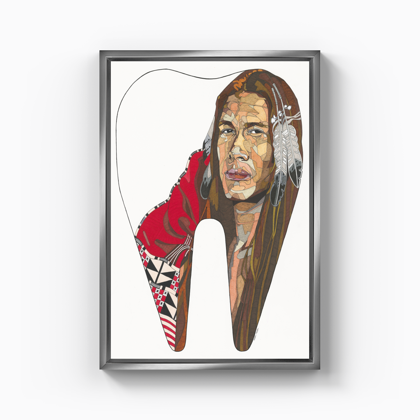 american indian - Canvas Print