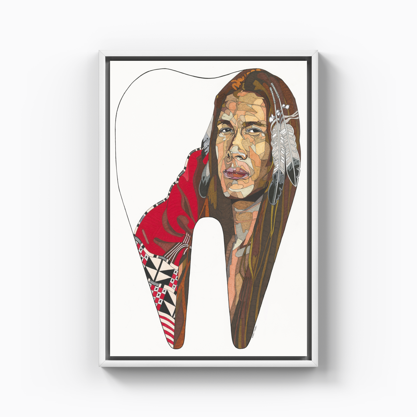 american indian - Canvas Print