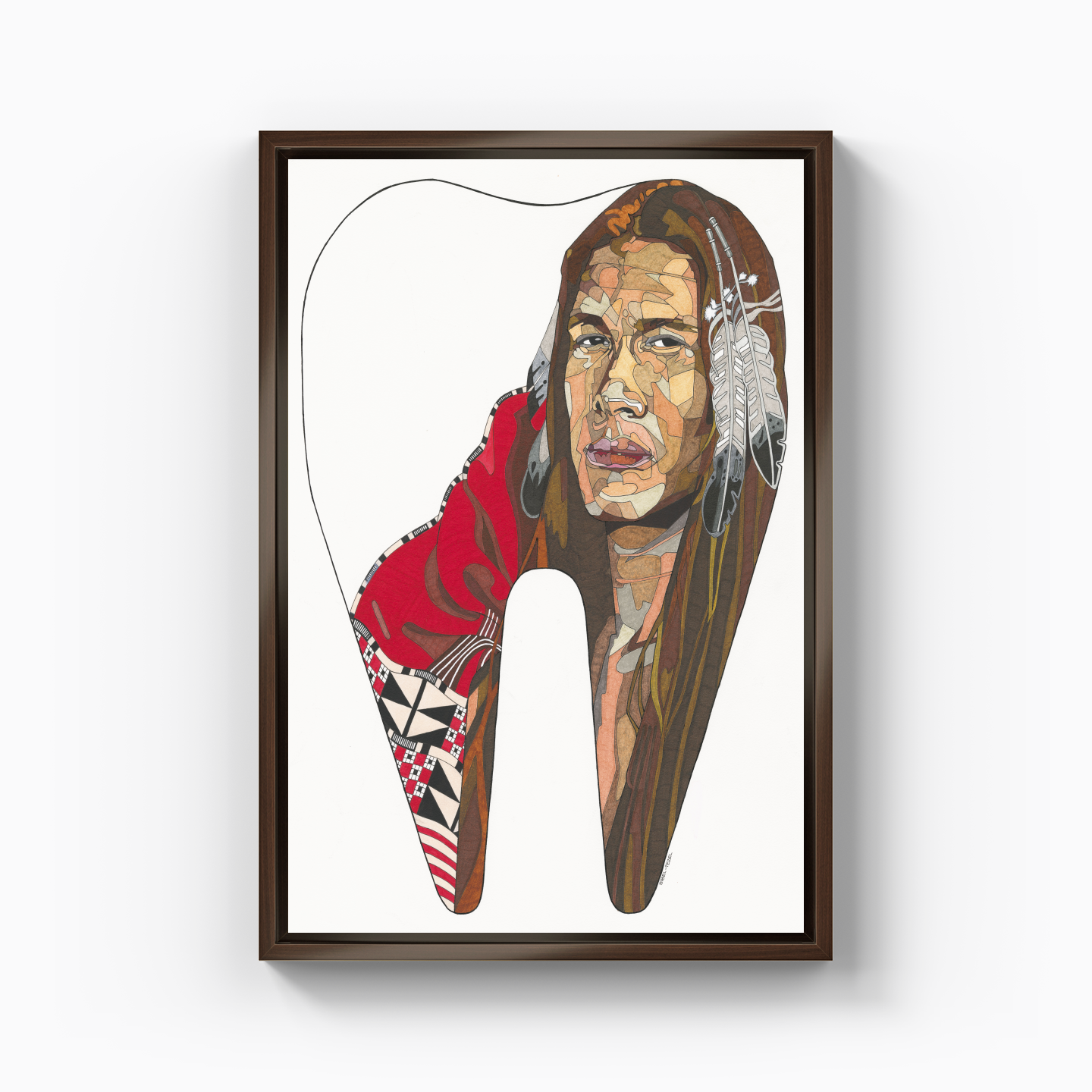 american indian - Canvas Print