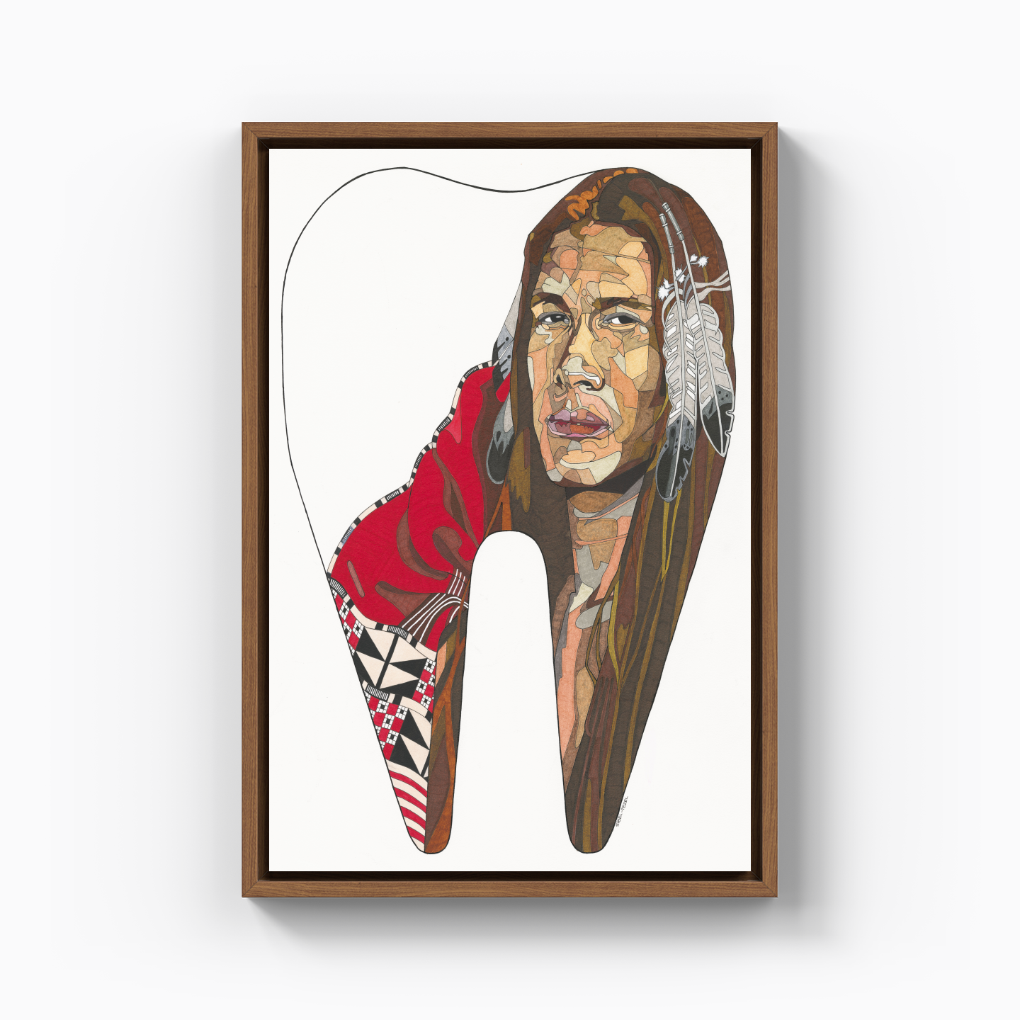 american indian - Canvas Print