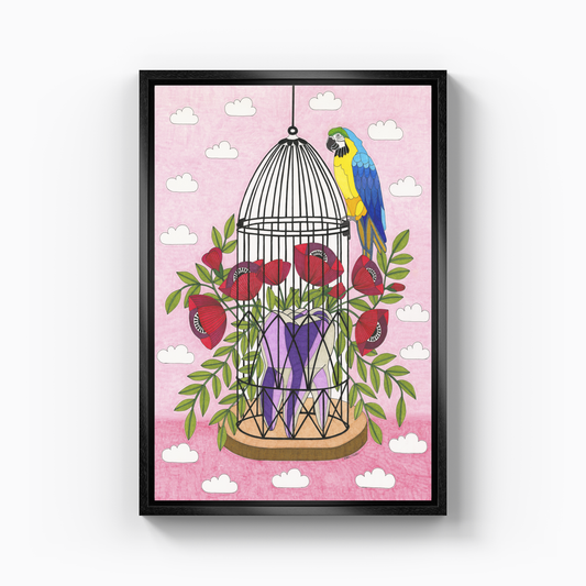 bird cage - Canvas Painting