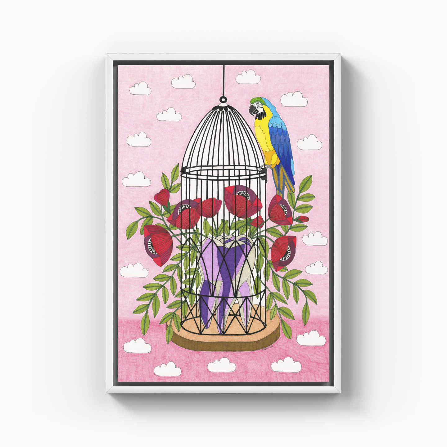 bird cage - Canvas Painting