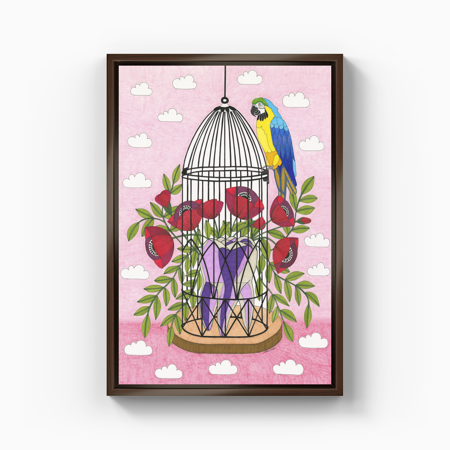 bird cage - Canvas Painting