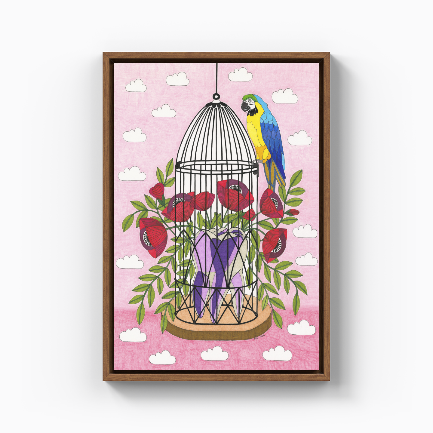 bird cage - Canvas Painting