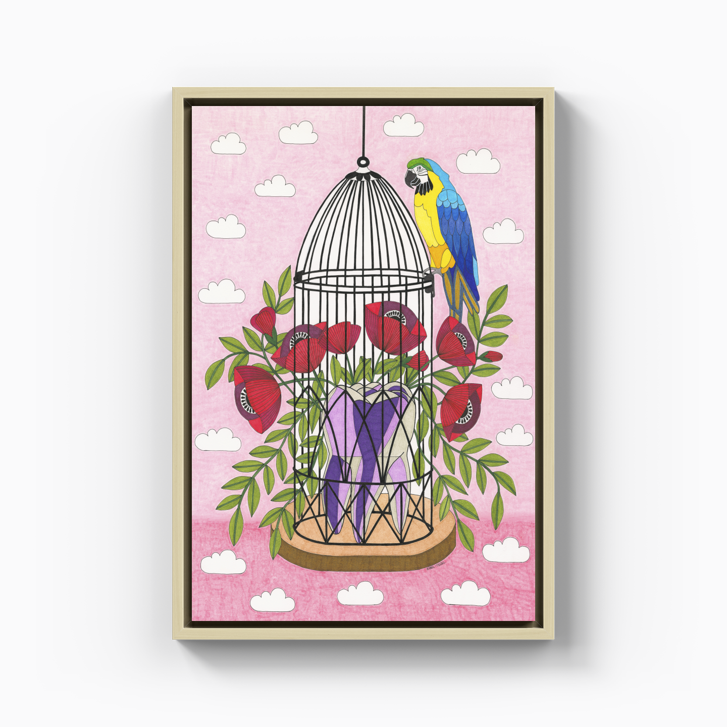 bird cage - Canvas Painting