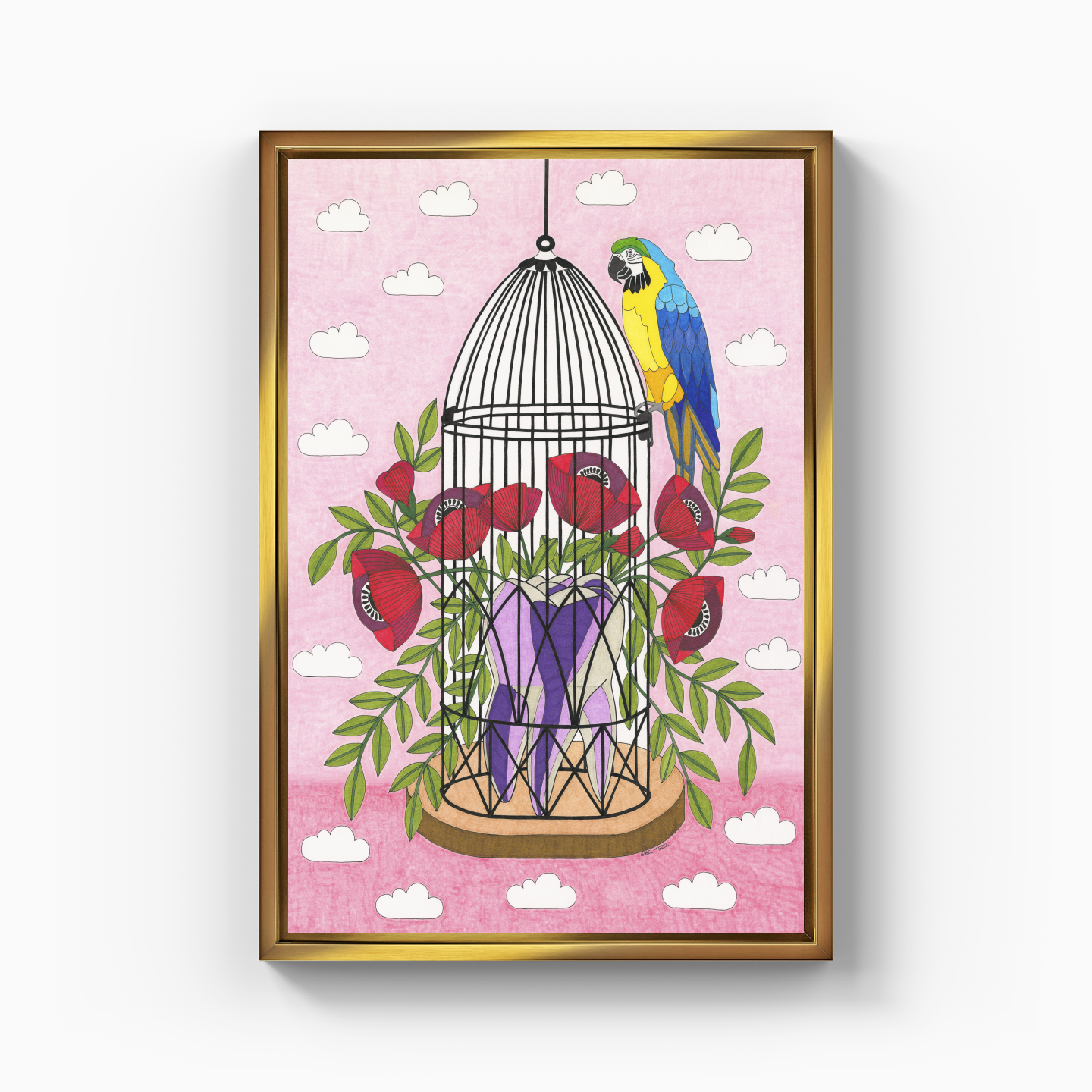 bird cage - Canvas Painting