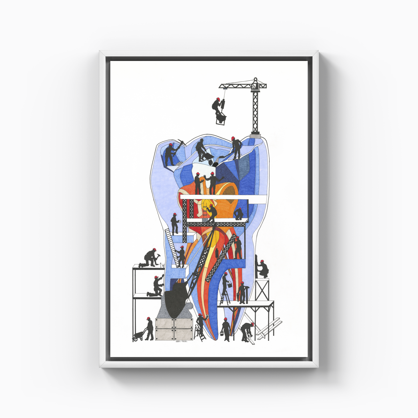 construction zone - Canvas Print