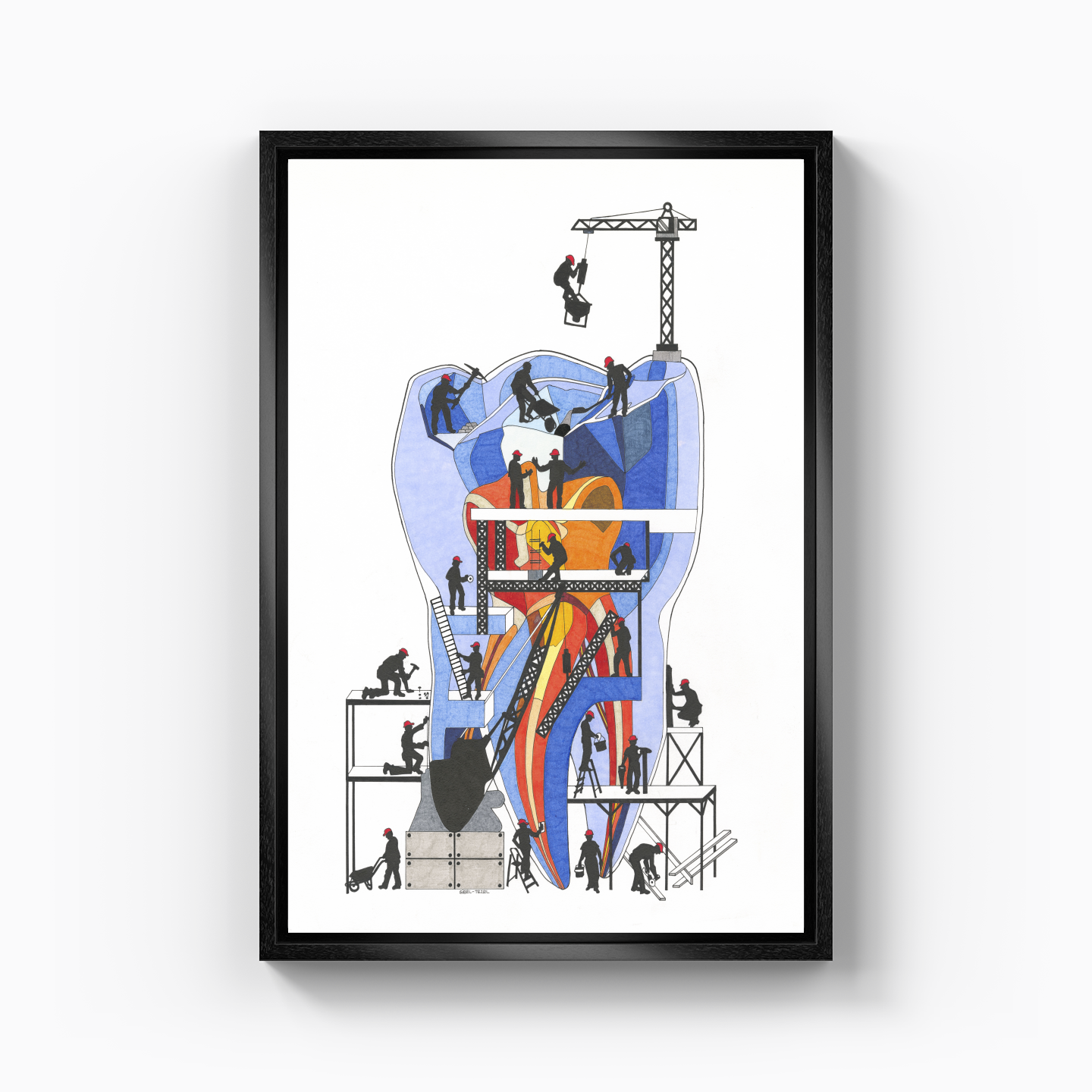 construction zone - Canvas Print