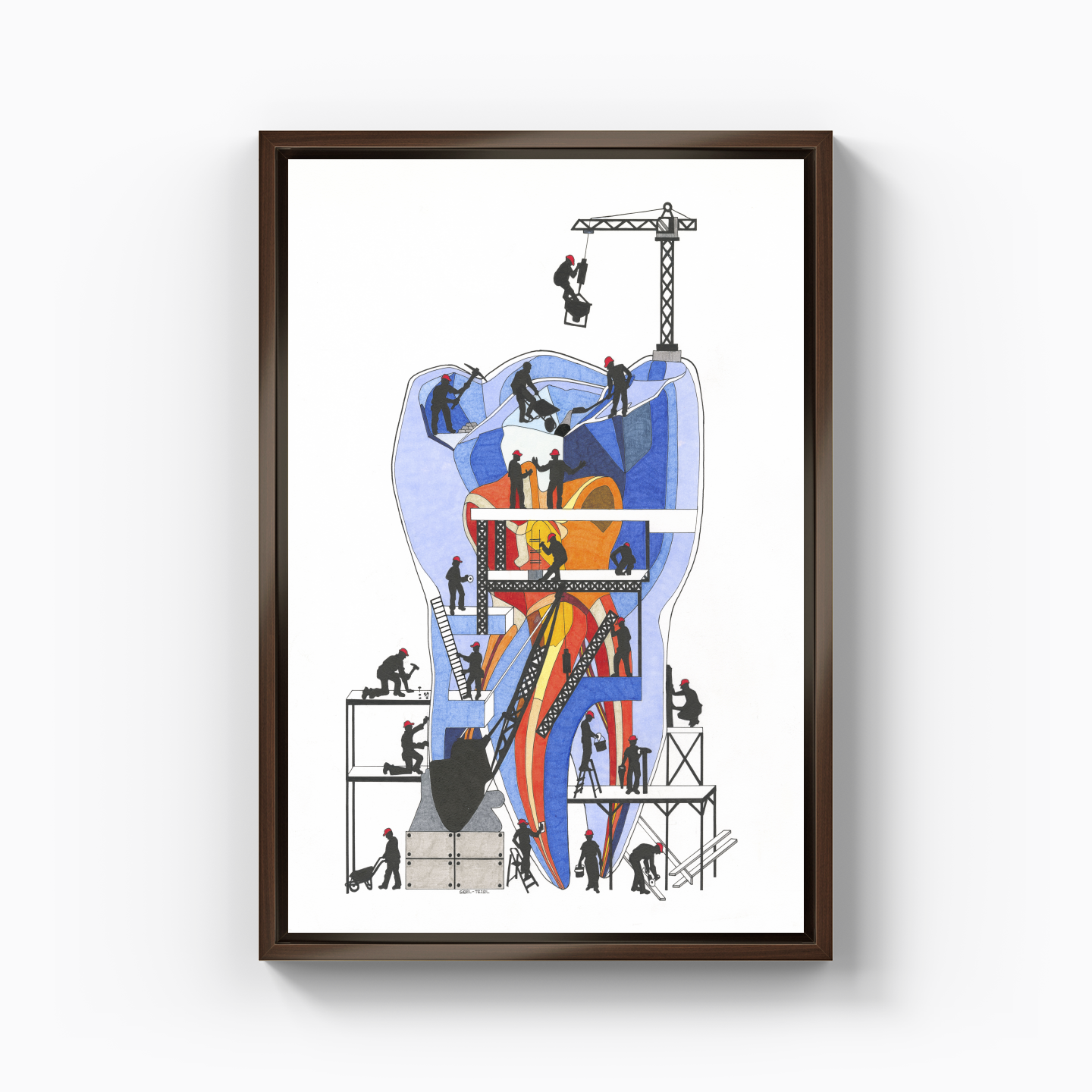 construction zone - Canvas Print