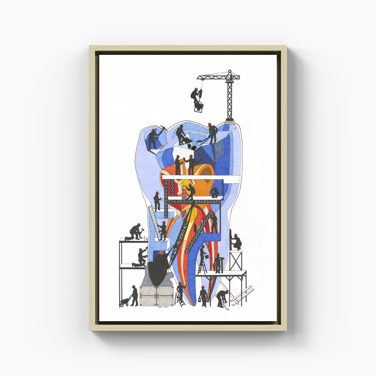 construction zone - Canvas Print