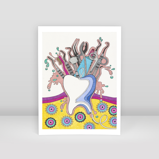 dental instruments - Art Print