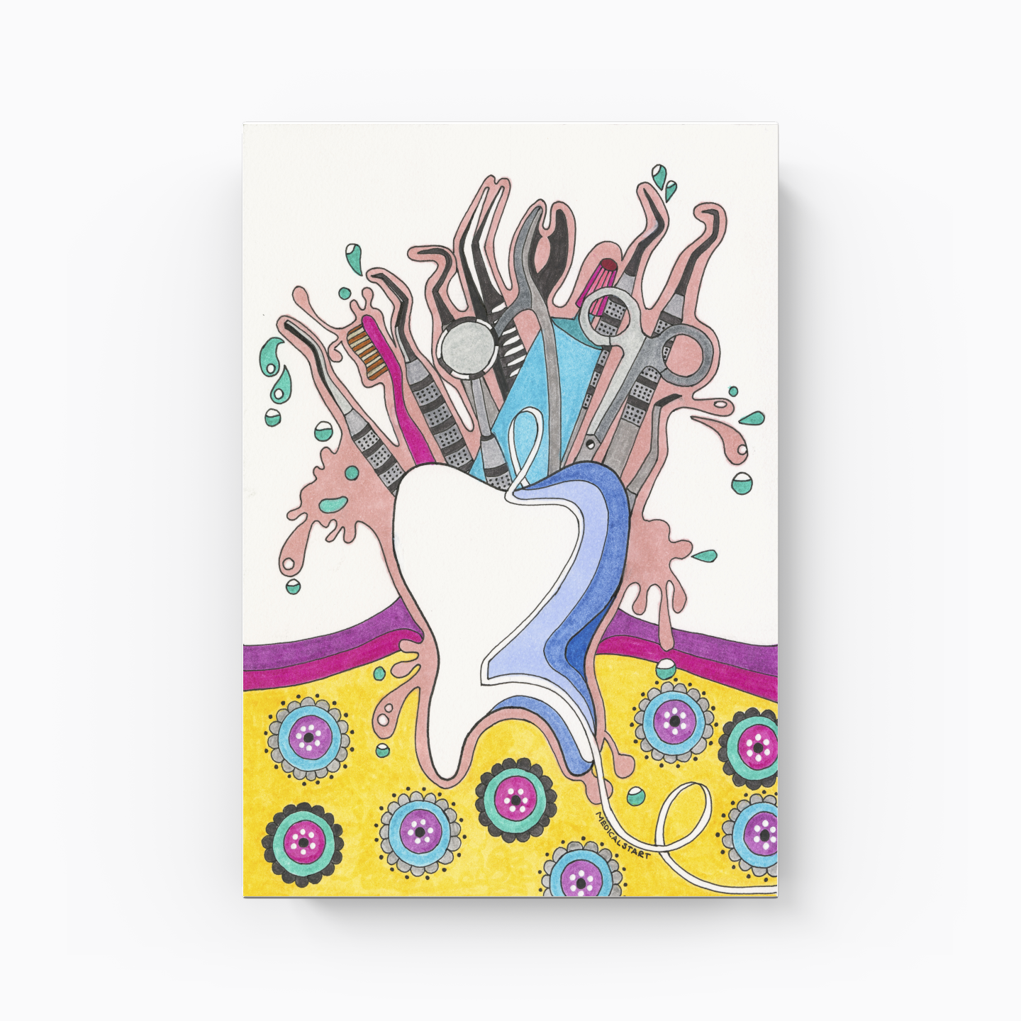 dental instruments - Canvas Print