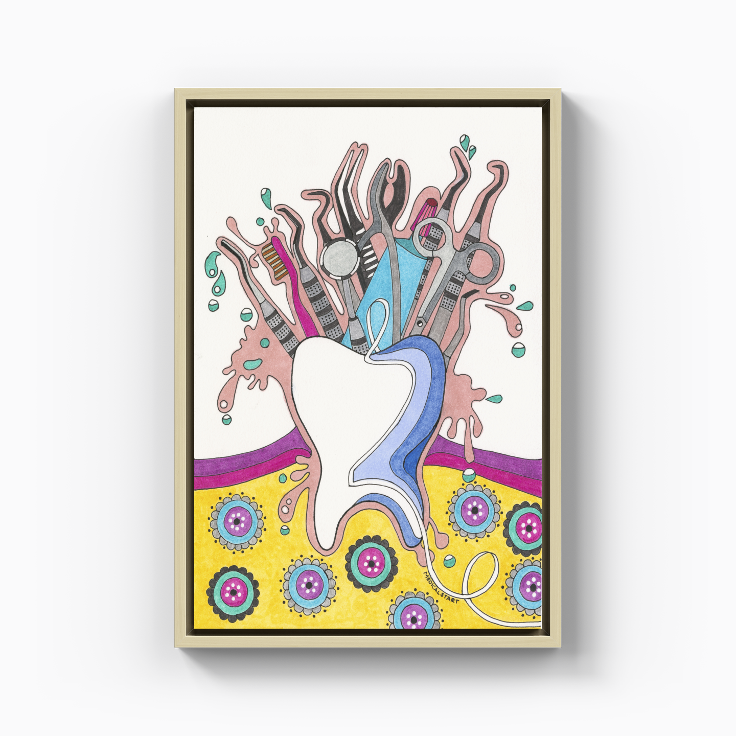dental instruments - Canvas Print