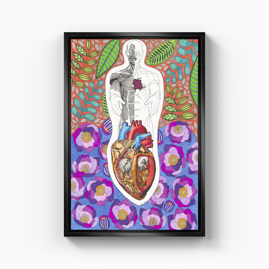 the hearth of flower field - Kanvas Tablo