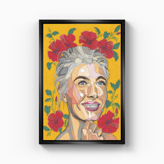 perfect smile in orthodontia - Canvas Print