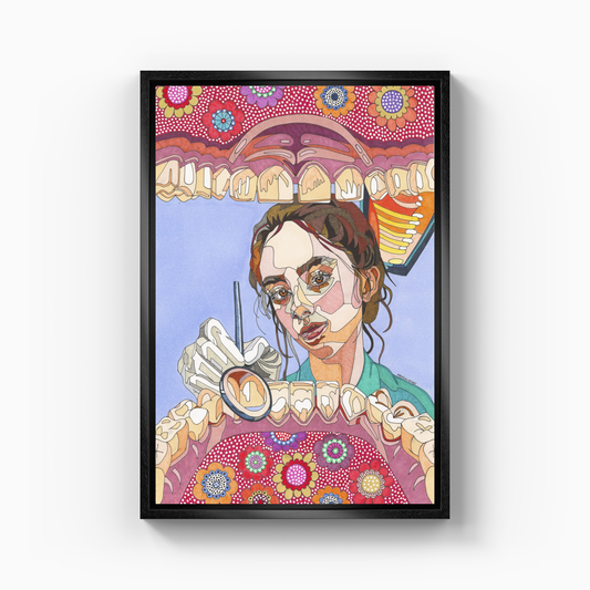 dental examination - Kanvas Tablo
