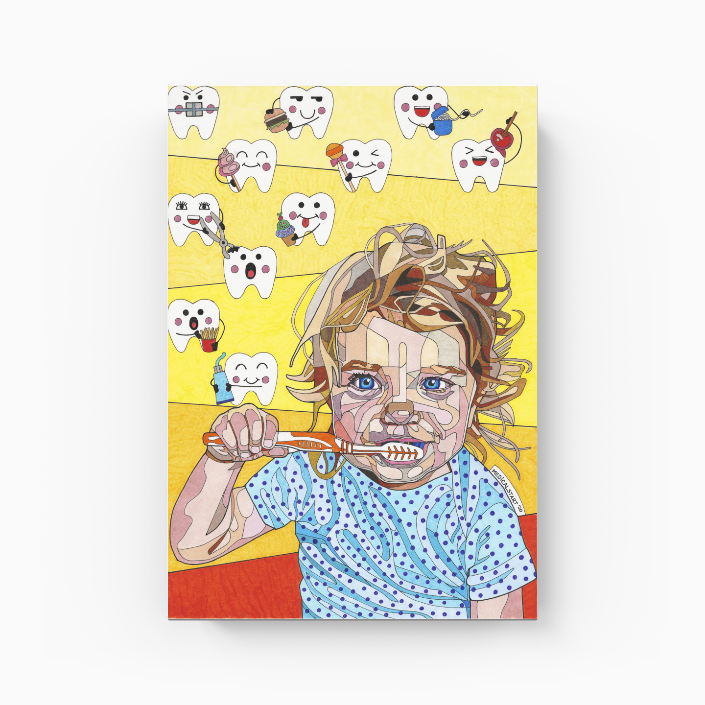 first tooth comes out, care begins - Canvas Print