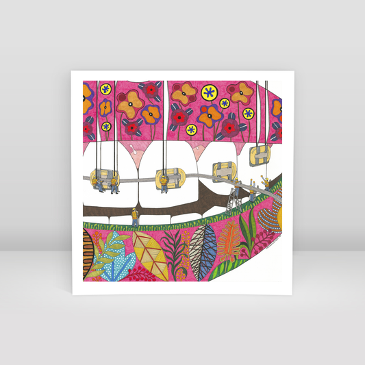 braces construction - Art Print