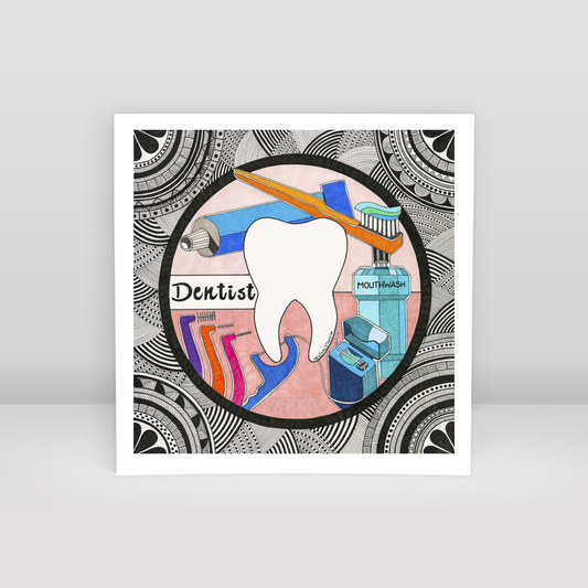 oral and dental health care - Art Print