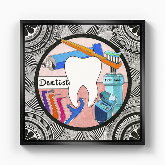 oral and dental health care - Canvas Painting