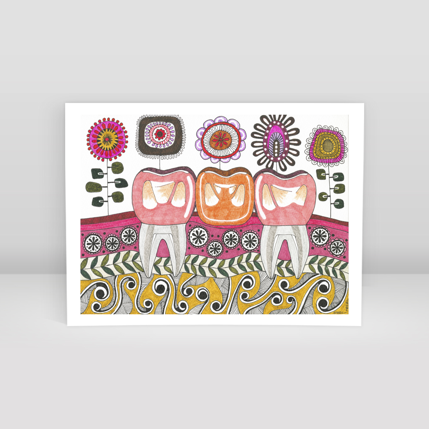 bridge tooth - Art Print