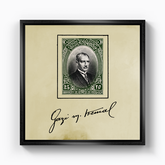 Ataturk Stamp - Canvas Print