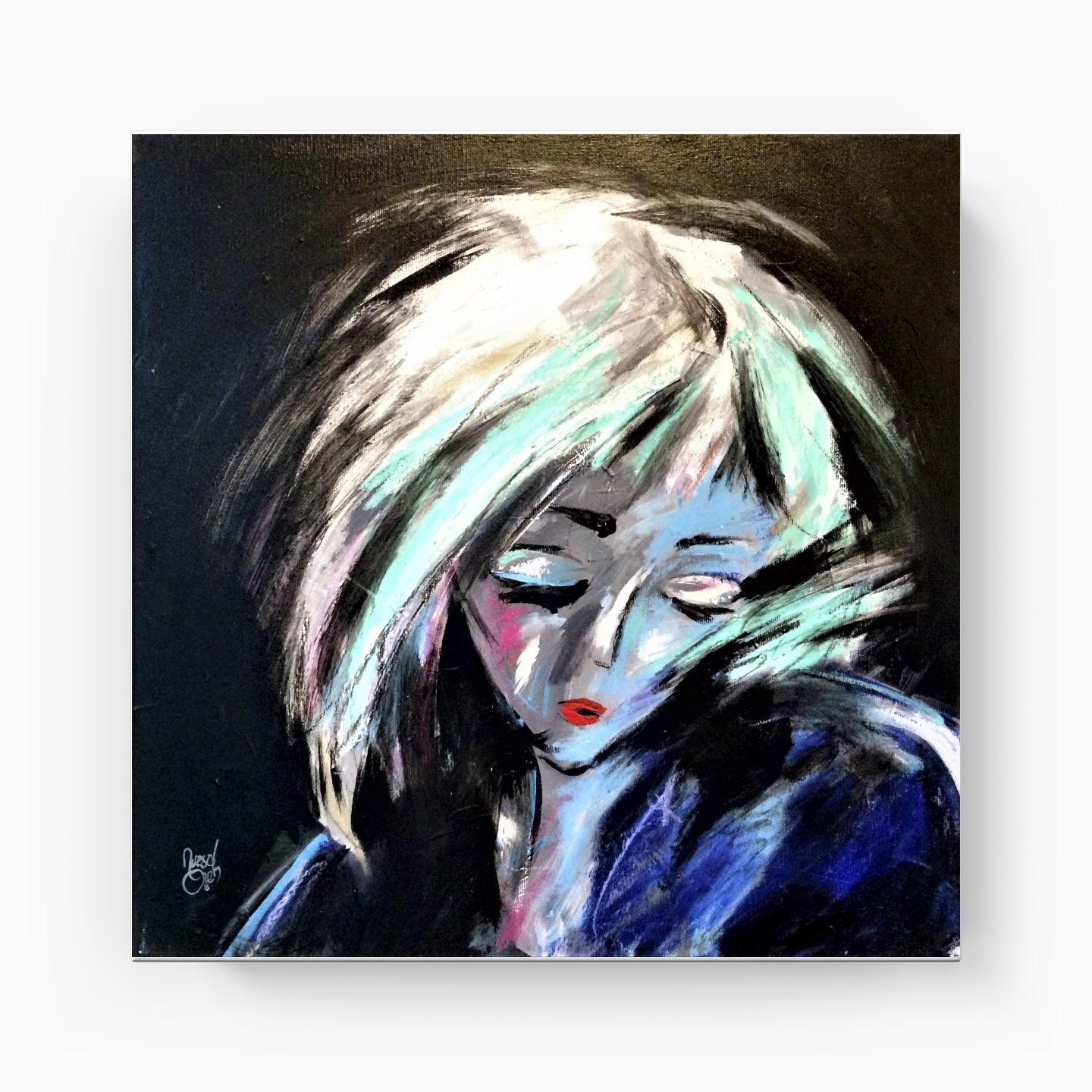 sparkling drops falling - DB0005 - Kanvas Tablo