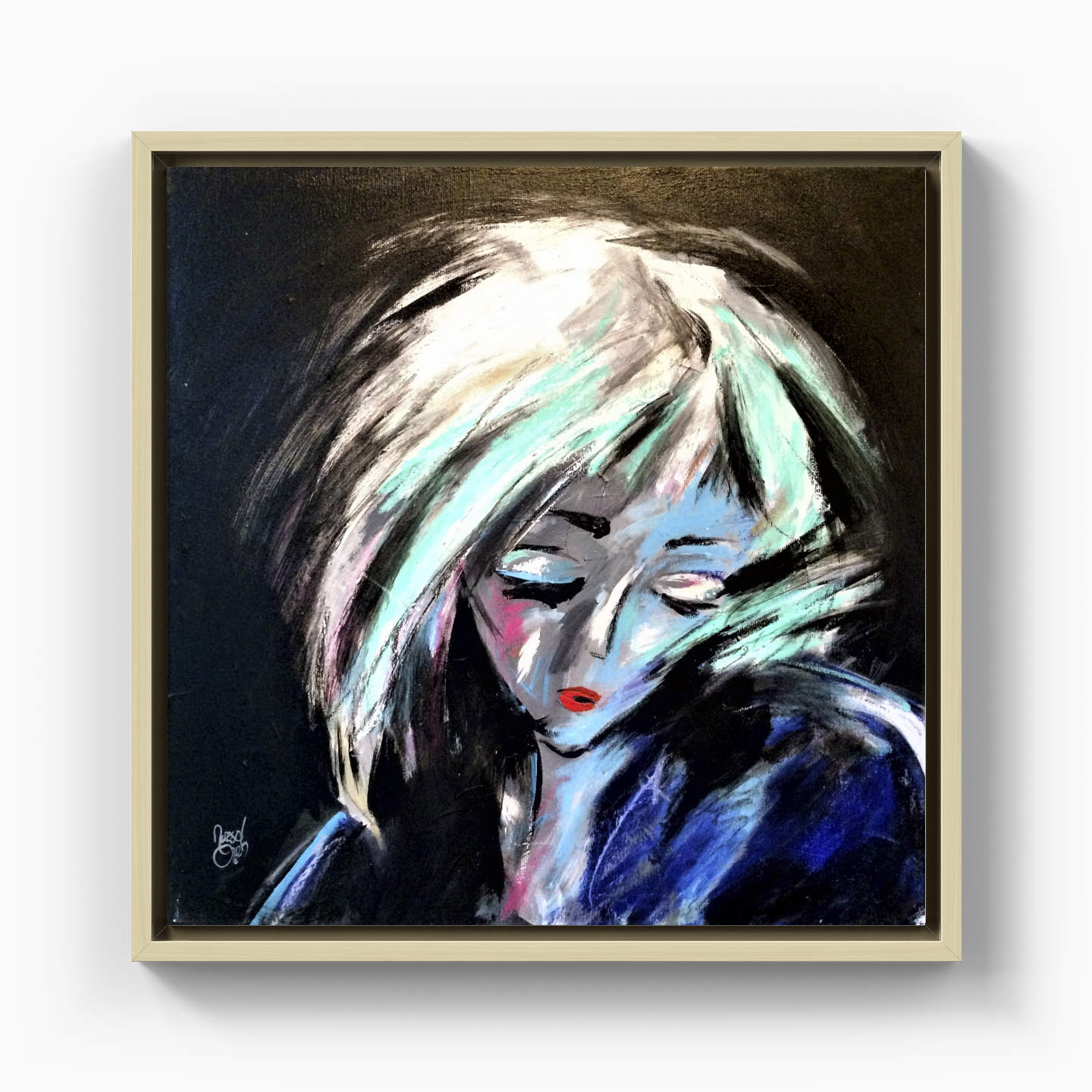 sparkling drops falling - DB0005 - Kanvas Tablo