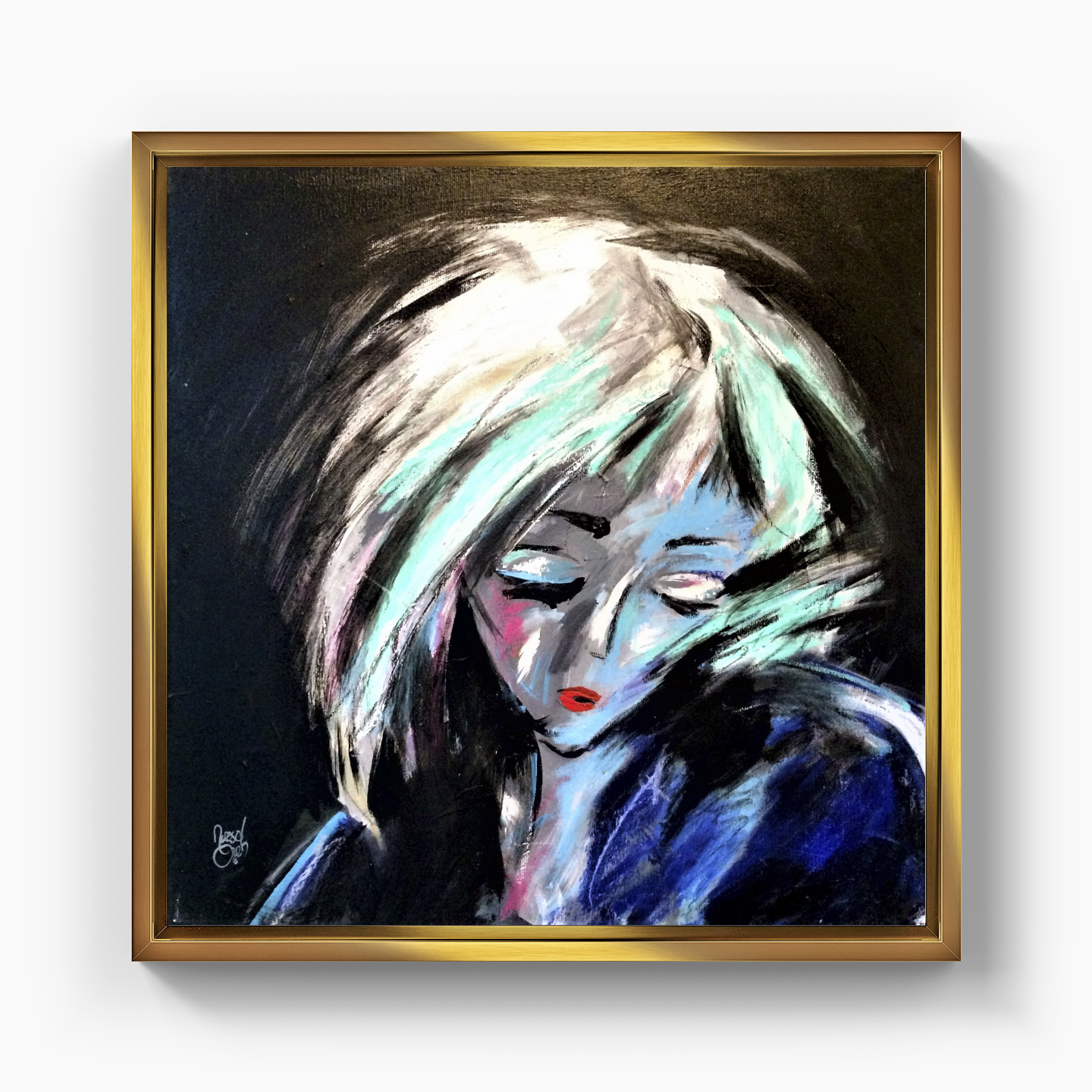 sparkling drops falling - DB0005 - Kanvas Tablo