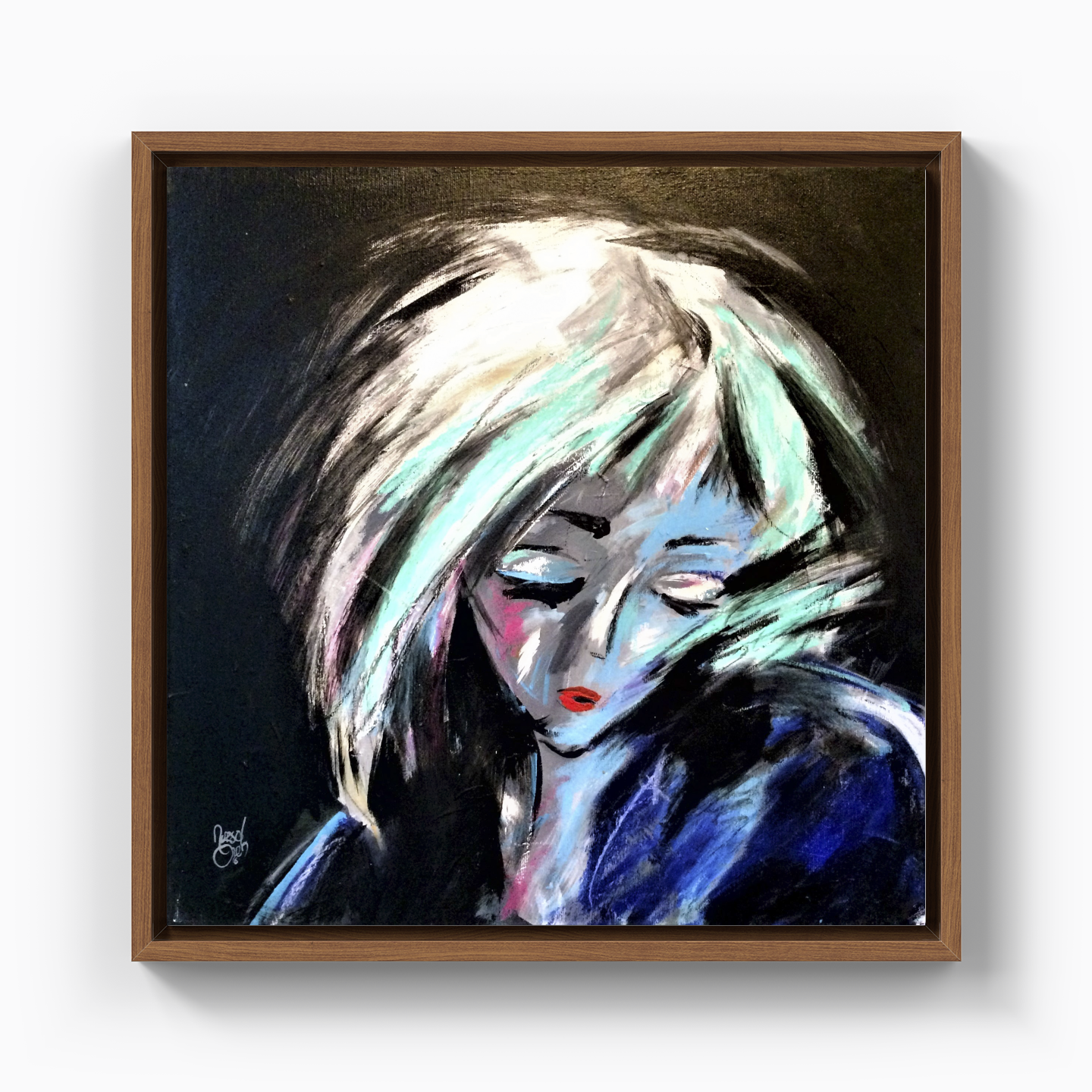 sparkling drops falling - DB0005 - Kanvas Tablo