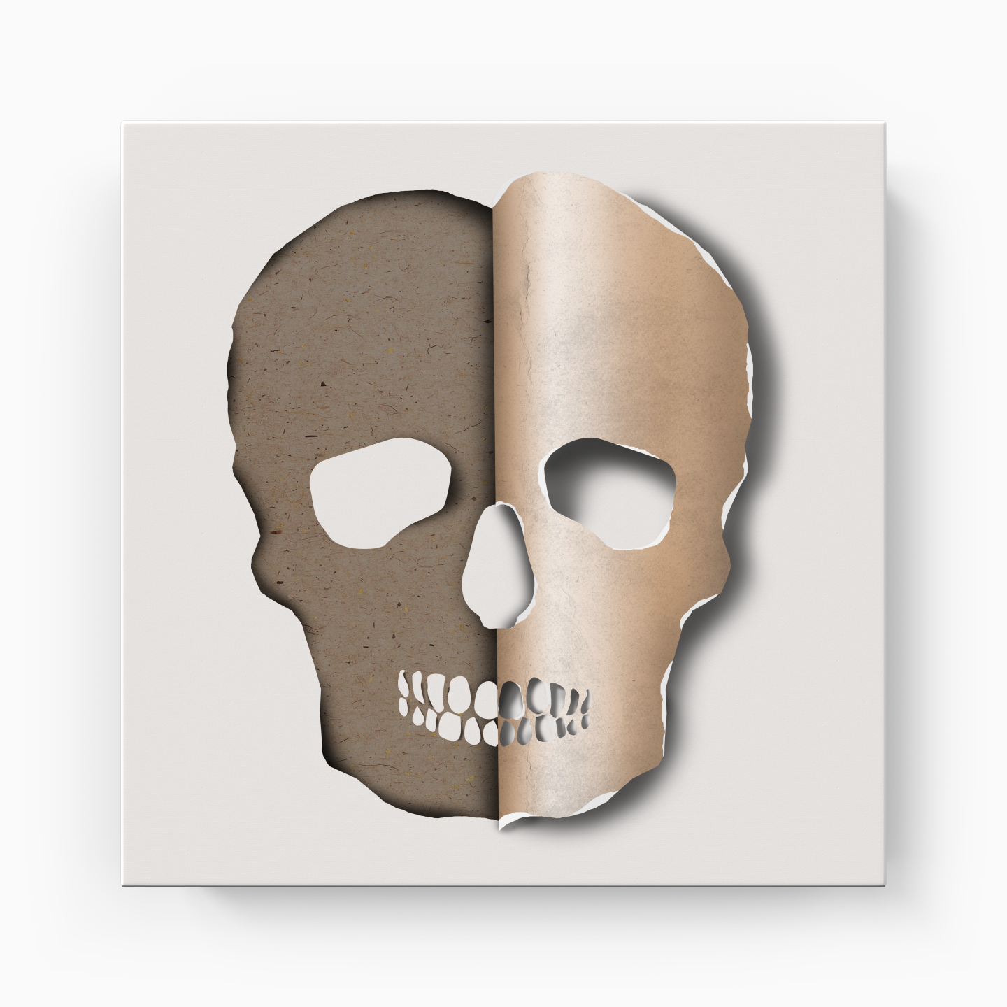 3d skull - Canvas Print