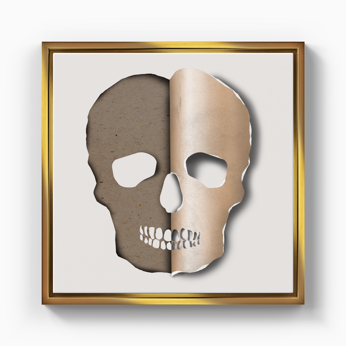3d skull - Canvas Print